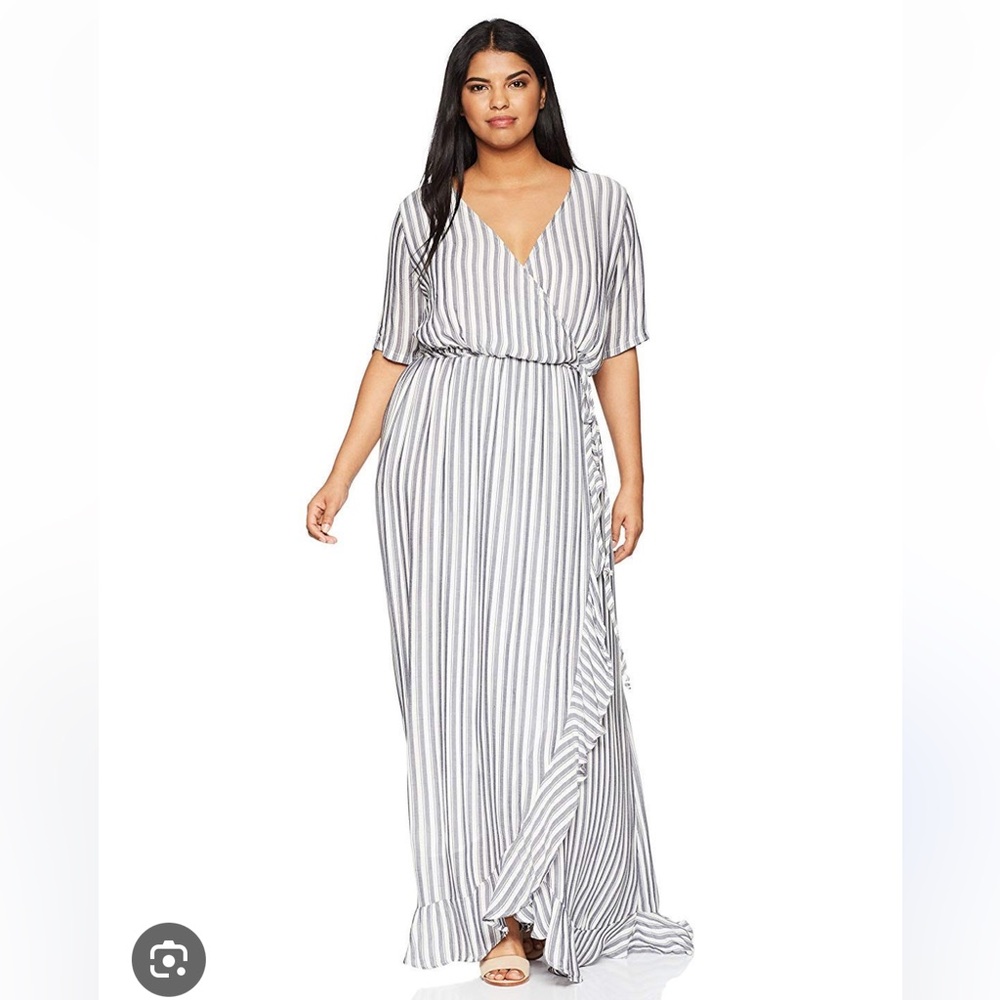 EUC Rachel Pally Stripe Wrap Dress Sz M